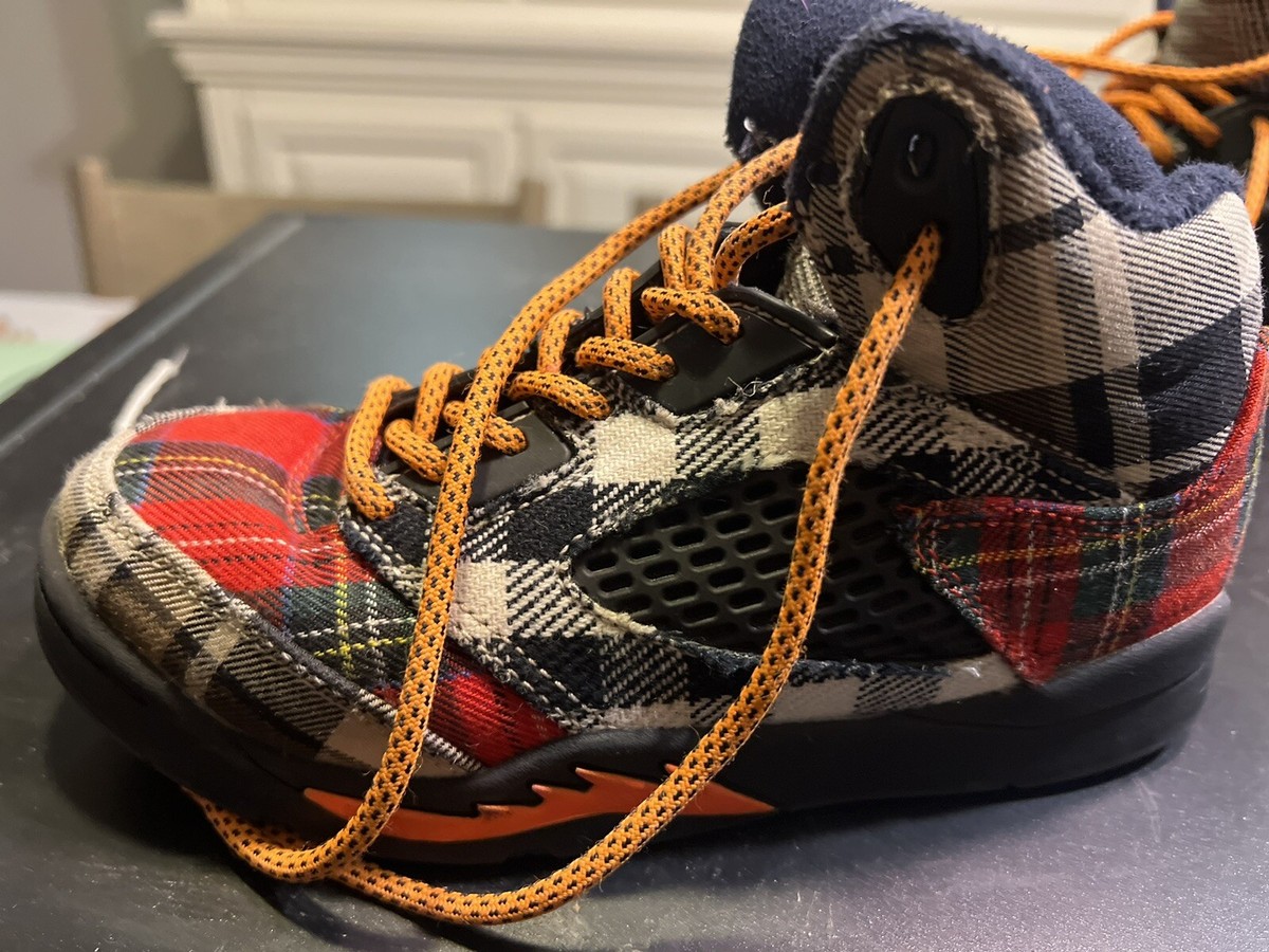 Nike Air Jordan 5 Retro Plaid GS Size 1Y | eBay Nike Air Jordan 5 Retro Plaid GS Size 1Y | eBay
