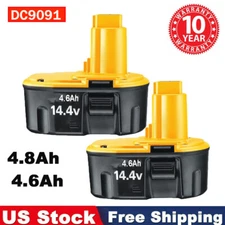 1/ 2Pack 14.4V For DEWALT DC9091 4.8Ah Battery DW9091 DW9094 DE9091 DE9092