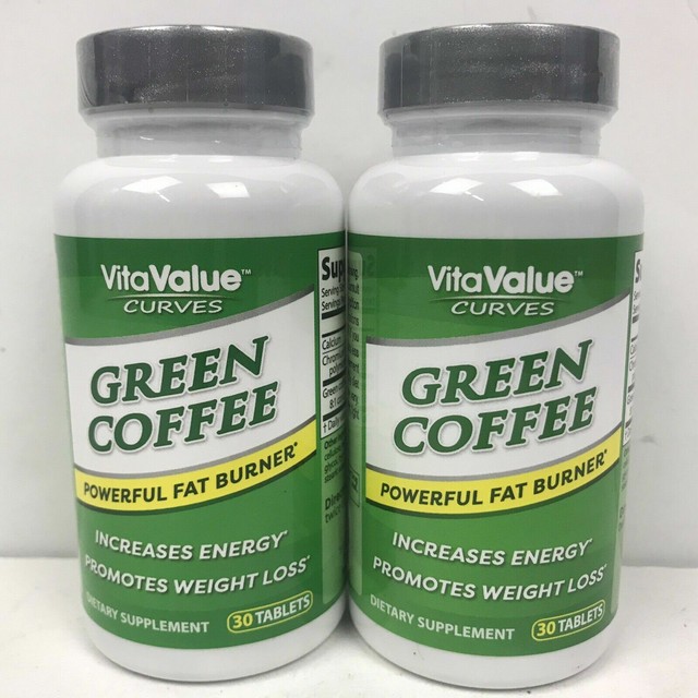 3pk Vitavalue Curves Green Coffee Weight Loss Energy Fat Burn 30