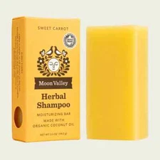 NEW Moon Valley Organics SWEET CARROT HERBAL SHAMPOO BAR