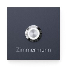 Graviers Haustürklingel mit Gravur LED Klingeltaster Gong Klingelplatte RAL7016