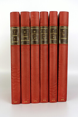   DIDEROT - Oeuvres choisies-ex num 1/15 sur Chine PREMIER PAPIER-6 vol-1879