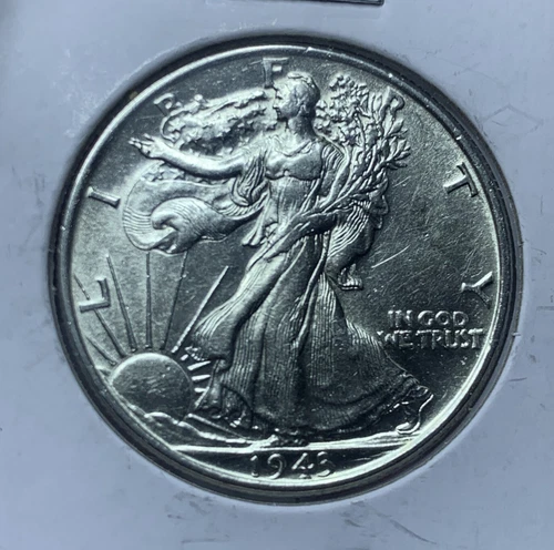 1943 Walking Liberty Half Dollar, Premium Quality Superb Gem BU++