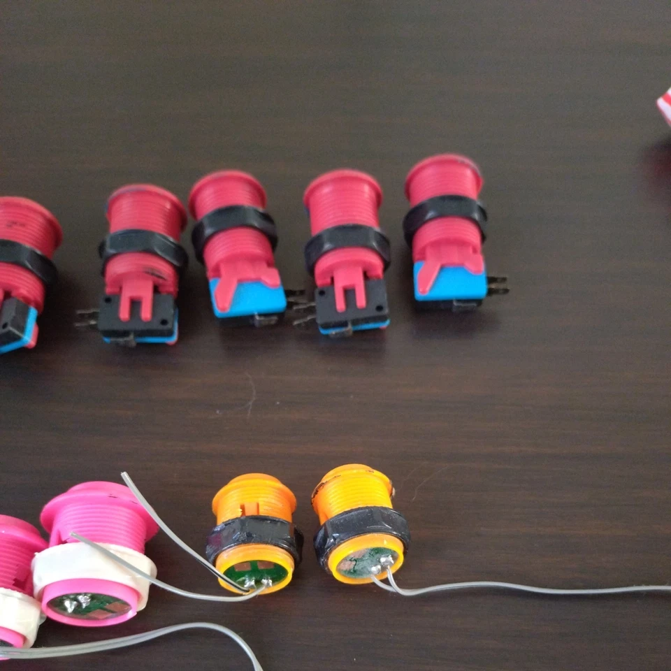  Player Arcade Control Kit 2 Ball Top Joysticks 15 Buttons pls read description  - Image 2 of 4