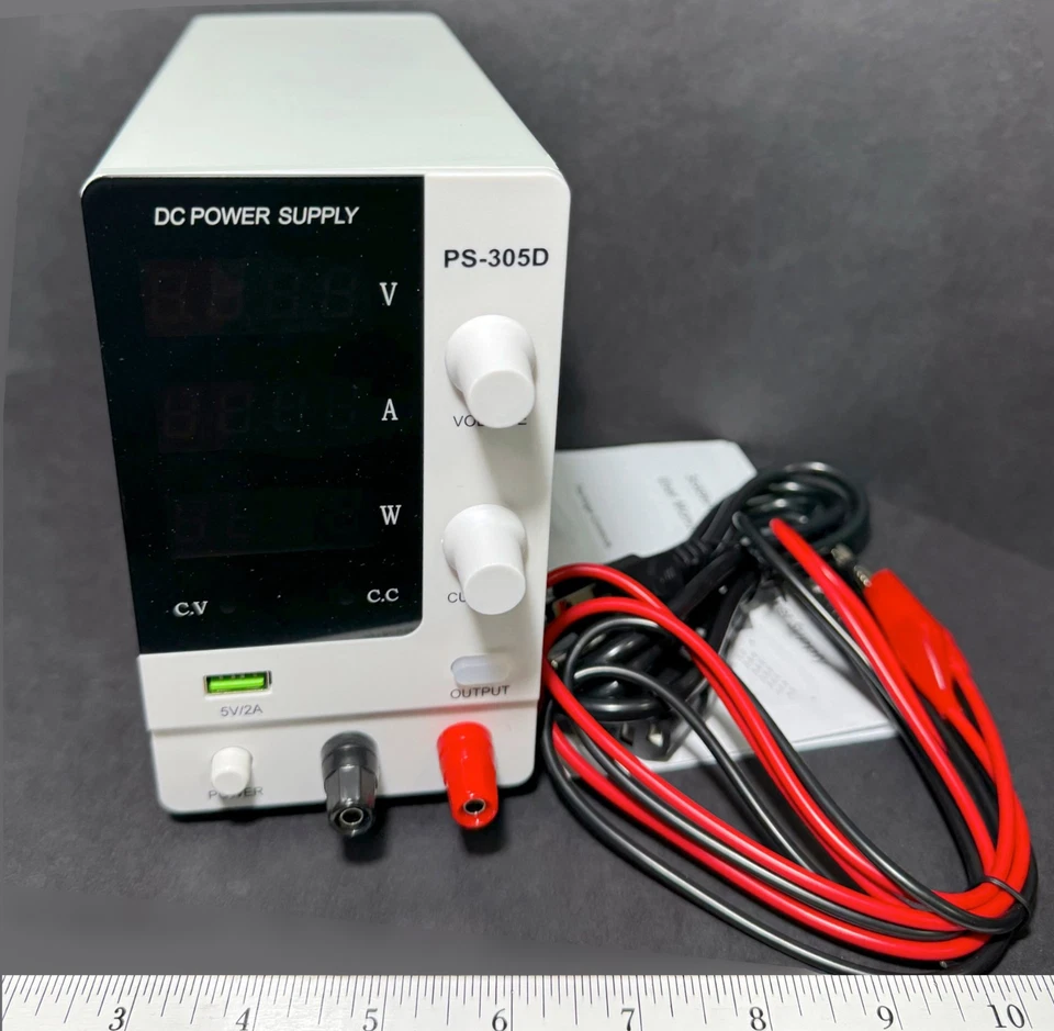 SAUBERES NETZTEIL für mehrspurigen HO Slotcar Renntrafo DC 0-30V 0-5am