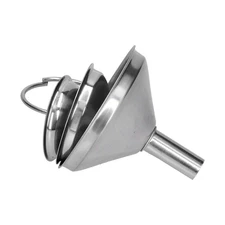 3Pcs Stainless Steel Funnel Filling Bottles Funnel Oil Leaking Separatory Funnel