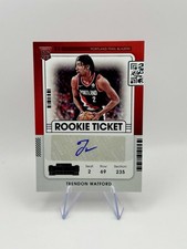 Panini Contenders NBA Trendon Watford RC Auto RC Ticket Portland Trail Blazers