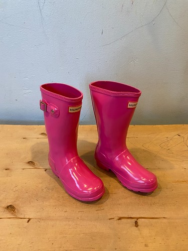 Bota de Lluvia Hunter Original Niña, Rosa, Talla UK 12 / US 1 (4 y más años)