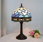 Vintage Tiffany Style Stained Glass Table Lamp Bedside Night Light Home Decor