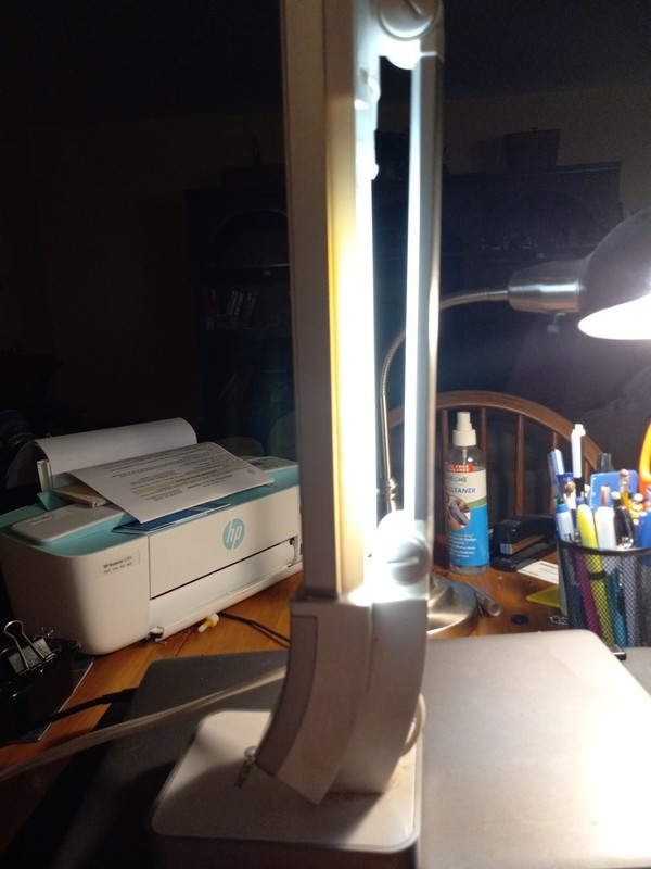 OttLite Desk Lamp 13W Adjustable Craft Sewing Reading Light White