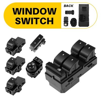 Window Switch+Door Lock+Mirror Control For 2007-2013 GMC Sierra 2500 3500 HD OEM