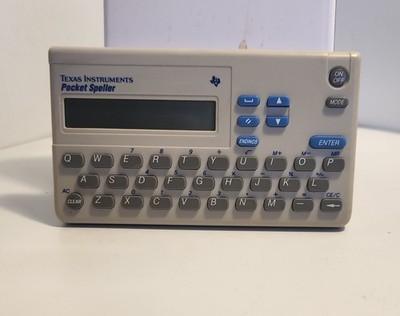 Texas Instruments PS-3000 Pocket Speller / Calculator.Tested Works . Pre-Owned..