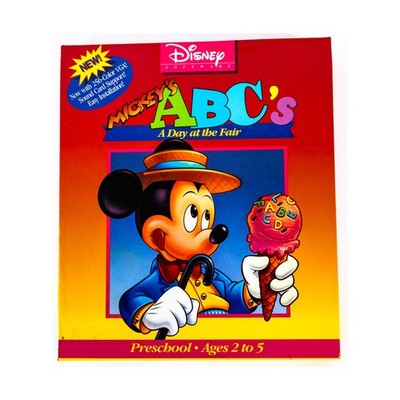 Disney Computer Game Mickey's ABC's - A Day at the Fair VG+/NM