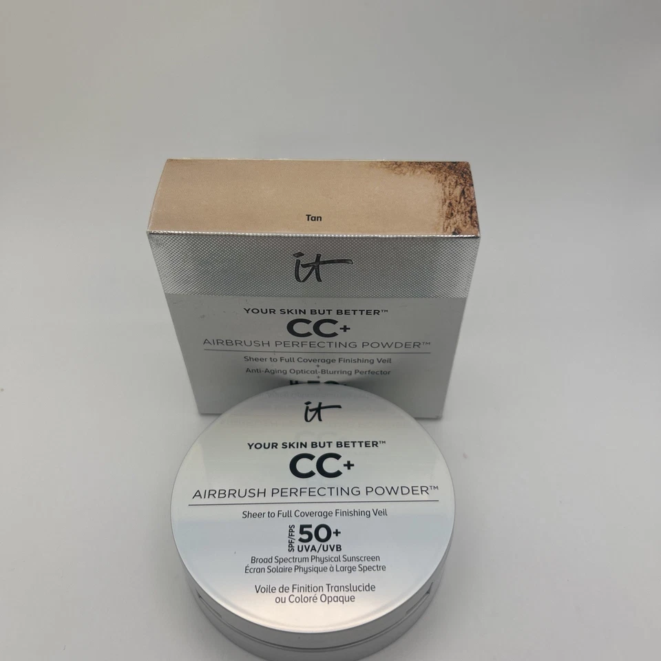 It Cosmetics Your Skin But Better CC+ Airbrush Perfecting Powder TAN NIB SPF 50+ - Image 2 of 4