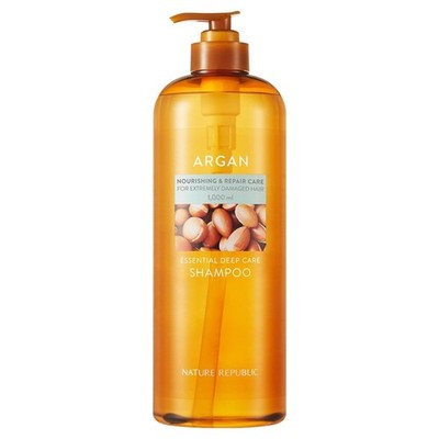 Nature Republic Argan Essential Deep Care Shampoo 33.81 oz (1000ml ) K-Beauty