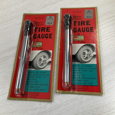#ad #ad Lot of 2 Vintage KMART Tire Pressure Gauge New Old Stock Made in Japan $17.99