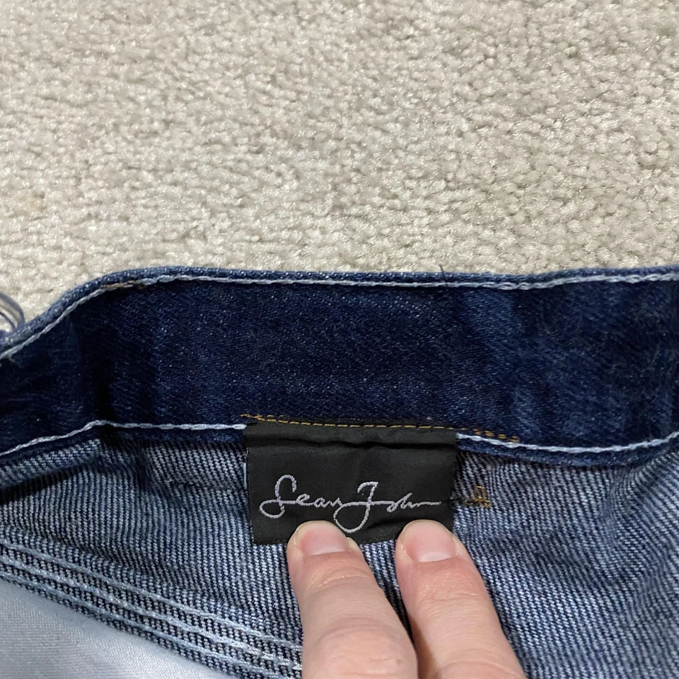 Pantalones Cortos De Colección Y2K Sean John Jean Para Hombres 38 Azul Denim Carpintero Sueltos Carga Foto 4 de 4