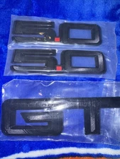 3X Set Side 5.0 Rear DeckLid GT Emblems Badges 3D Replacement Gloss Black