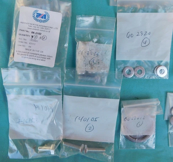 PIEZAS DE SERVICIO DE MOTOCICLETA NORTON 850 750 COMANDO INTERSTATE ROADSTER FASTBACK Foto 2 de 4