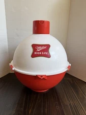 Cooler Miller High Life Fishing Bobber 12 Can Floating Cooler Red White