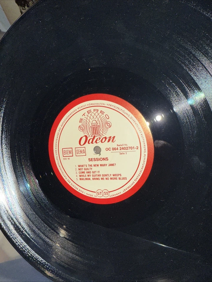 gem min lp and cover Beatles - Sessions Vinyl - Germany Pressing Odeon Label - Image 2 of 4