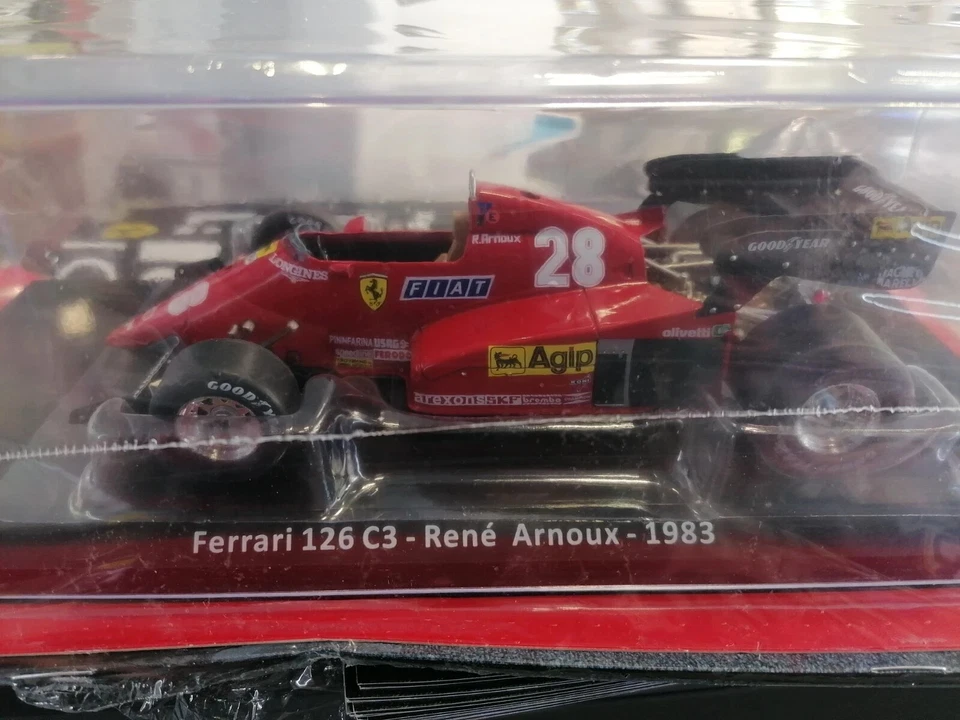 Ferrari 126 C3 - René Arnoux - 1983 - Le grandi Ferrari F1 1:24 nr 59 - Immagine 2 di 4