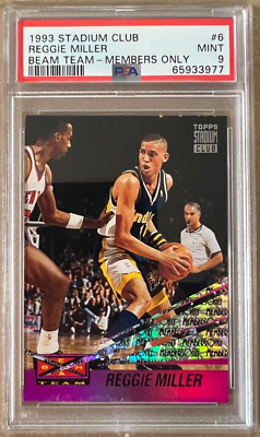 1993 Stadium Club Beam Team MEMBERS ONLY #6 Reggie Miller PSA 9 | eBay