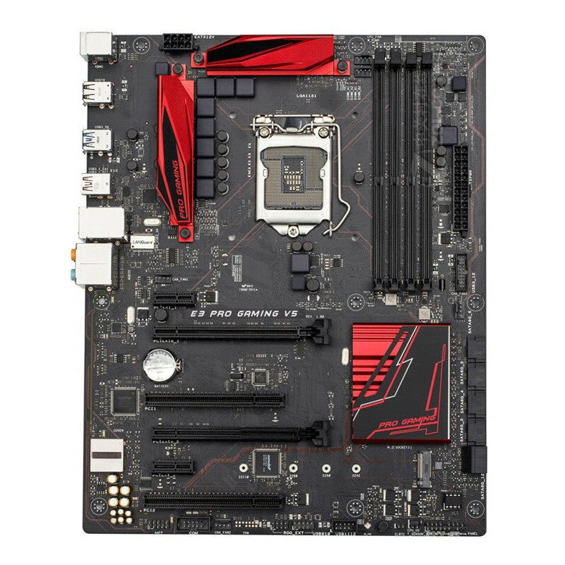 ASUS E3 PRO GAMING V5 LGA 1151 Motherboard DDR4 M.2 Shield SATA III PS 2 Type A