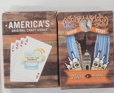 Tito's Handmade Vodka Advertising Playing Card Deck Austin Texas Set Of 2