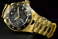 Invicta Men's 44mm Marvel Black Panther Limited Edition Gold Quartz Watch 29686