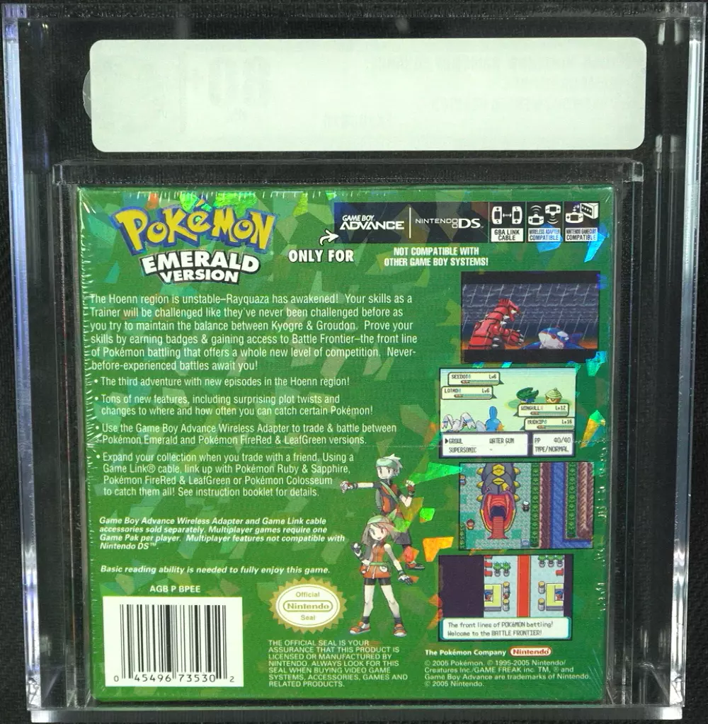 Nintendo Game Boy Advance Pokemon Emerald - 1904 Comics