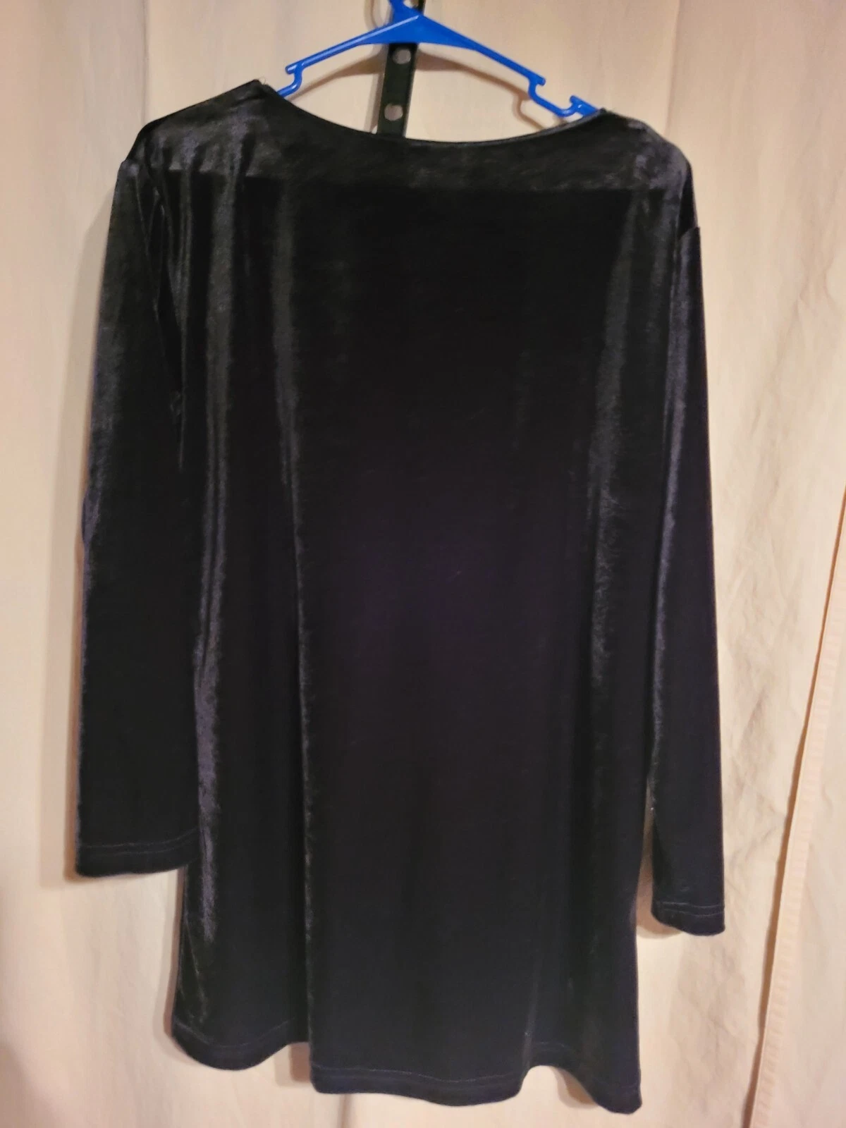 UNDERCOVER Abito donna Secret Treasures piccolo in velluto nero lungo 31"