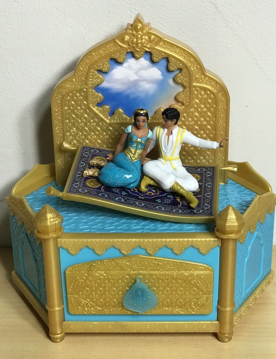 Disney Aladdin & Princess Jasmine Musical Jewelry Box A Whole New