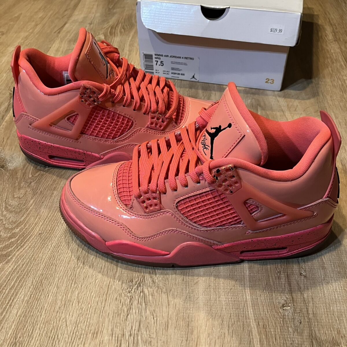 Nike Air Jordan 4 Retro NRG Hot Punch 2019 Womens Size 7.5 Nike Air Jordan 4 Retro NRG Hot Punch 2019 Womens Size 7.5