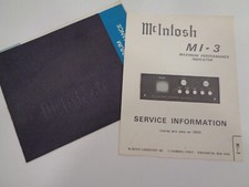 Vintage McIntosh MI-3 Instruction Book Performance Indicator Original Factory