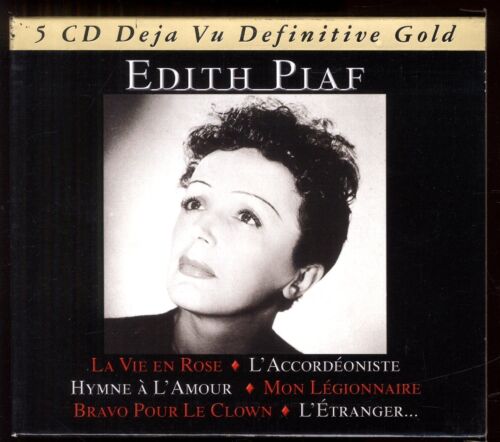 EDITH PIAF  Coffret 5 CD  64 titres  Collection DEJA VU DEFINITIVE GOLD 2006 - Photo 1/2