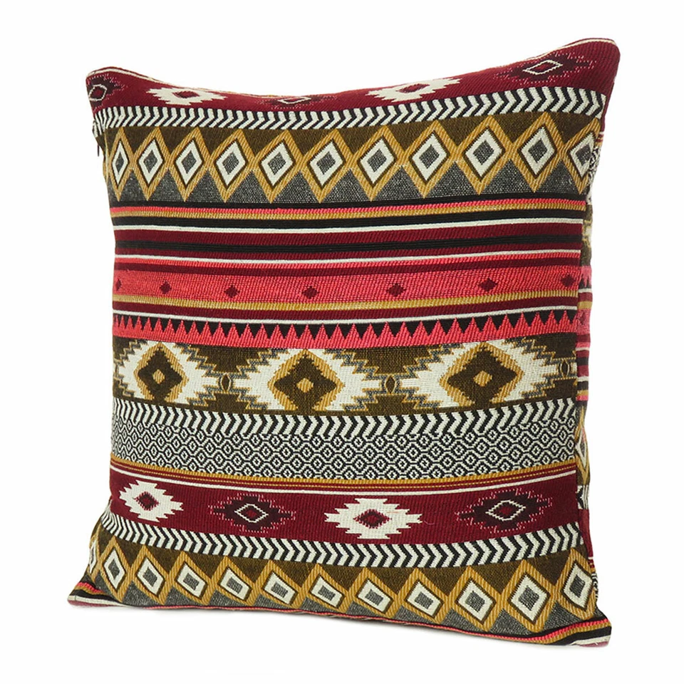 Stripe Pillowcase Cushion Case Knitted Home Decoration Cotton Cushion Cover Gift - Image 3 of 4