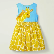 NEW Giraffe Girls Sleeveless Dress 2T 3T 4T 5T 6 7