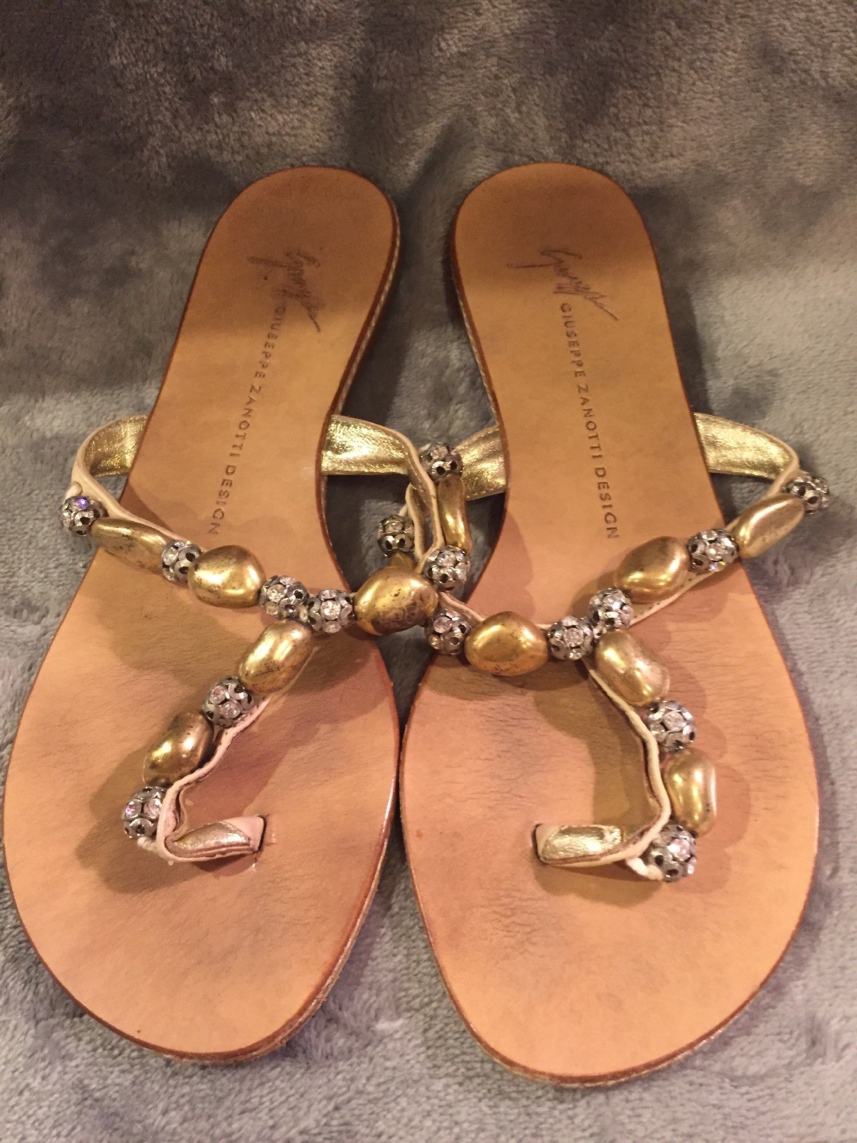 Giuseppi Zanotti gold And Rhinestone Sandals Size Size Size 5 1 2 Super Cute 8d26f0 Giuseppi Zanotti gold And Rhinestone Sandals Size Size Size 5 1 2 Super Cute 8d26f0
