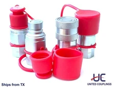 1/2 Hydraulic Coupler / Coupling | Bobcat Skid Steer | NPT | ISO 16208 | 2 Sets