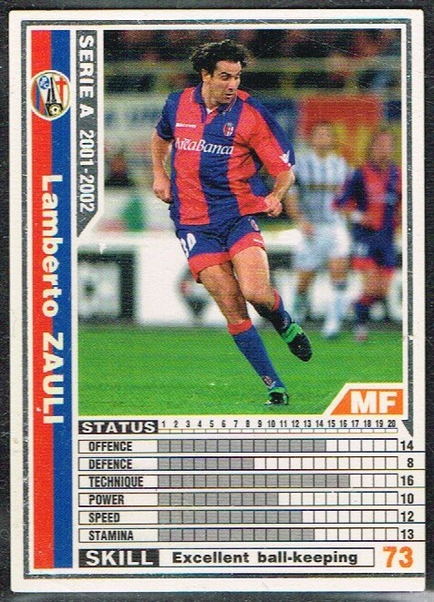 PANINI (JAPAN) ☆ SERIE A 2001-02 ☆ WCCF Football Cards #001 to