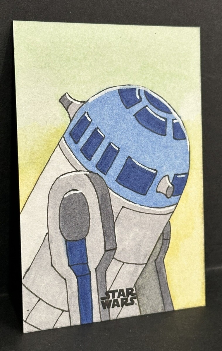 その他 Topps StarWars HIGHTEK sketch card R2-D2 2024 Topps Chrome Star Wars Droid R2-D2 Sketch 1/1 By
