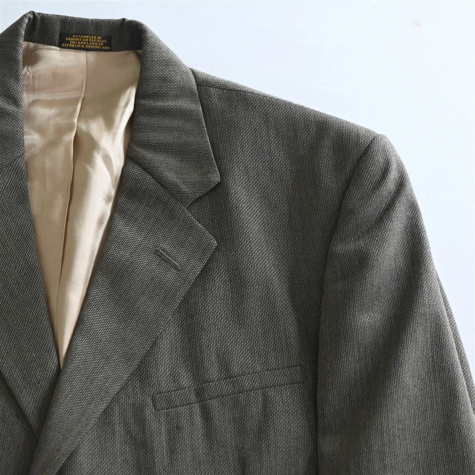 De Colección J Ferrar Años 90 40L 33x30 Marrón Ojo de Pájaro Lana Hombres Chaqueta Pantalones Traje Foto 2 de 4