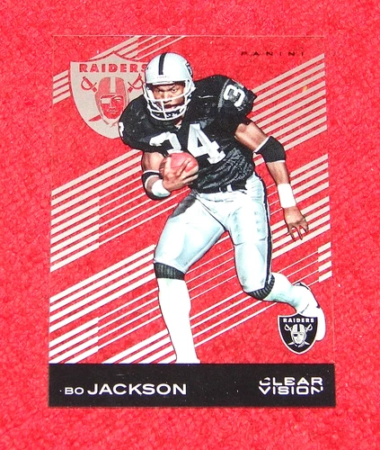 BO JACKSON OAKLAND RAIDERS 2015 PANINI CLEAR VISION #42A (F1)