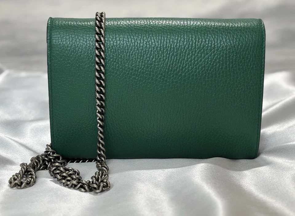 Gucci Dionysus Chain Wallet Green Leather - Image 2 of 4
