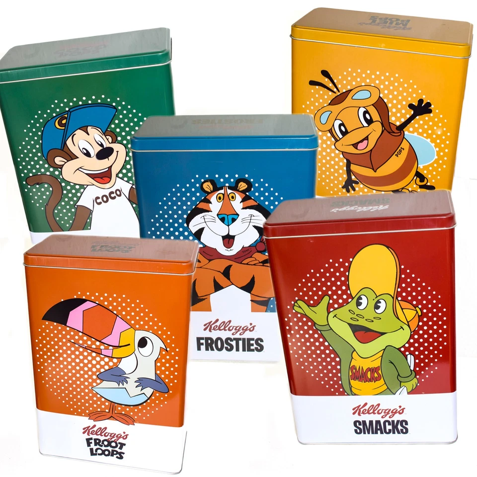 KELLOGG´S Blechdosen Dosen Aufbewahrung Vorratsdose | Auswählen und Sammeln NEU