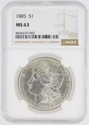 1885 Morgan Silver Dollar NGC MS63 S$1 Philadelphia Minted No Reserve