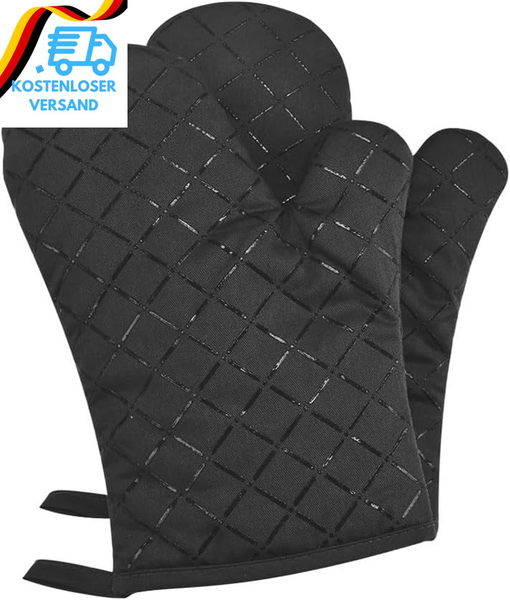 Premium Anti-Rutsch Ofenhandschuhe 1 Paar Bis Zu 240 °C, Silikon Extrem Hitzebes-image