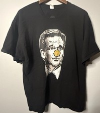 Roger Goodell Clown Nose Graphic T Shirt Mens XL Hanes Black NFL Parody Tee 