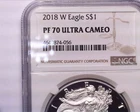 2018-W Proof American Silver Eagle NGC PF70UCAM , Problem free coin!, PRICE DROP